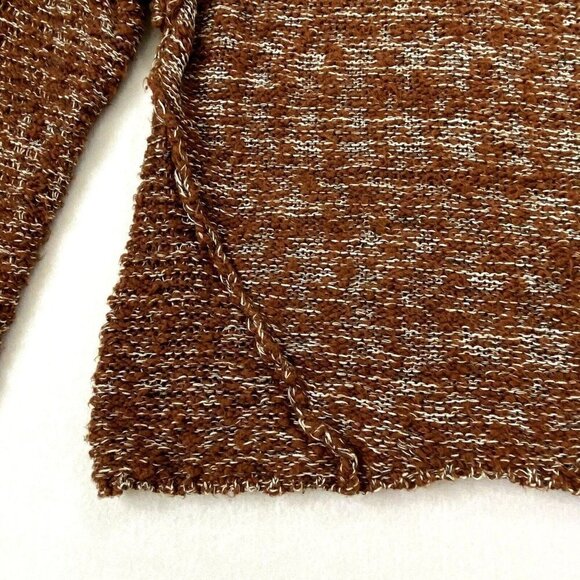 Universal Thread Sweater Womens XS Pullover V Neck Oversized Nubby Knit Brown - Picture 4 of 8